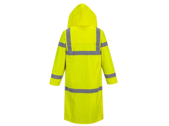 Varselregnrock Hi-Vis 122cm gul kl3 3XL